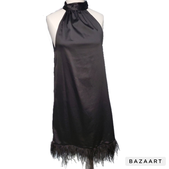 Fashion on Earth feather mini dress - Picture 2 of 9